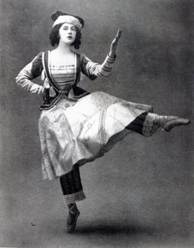 Tamara Karsavina in het ballet 